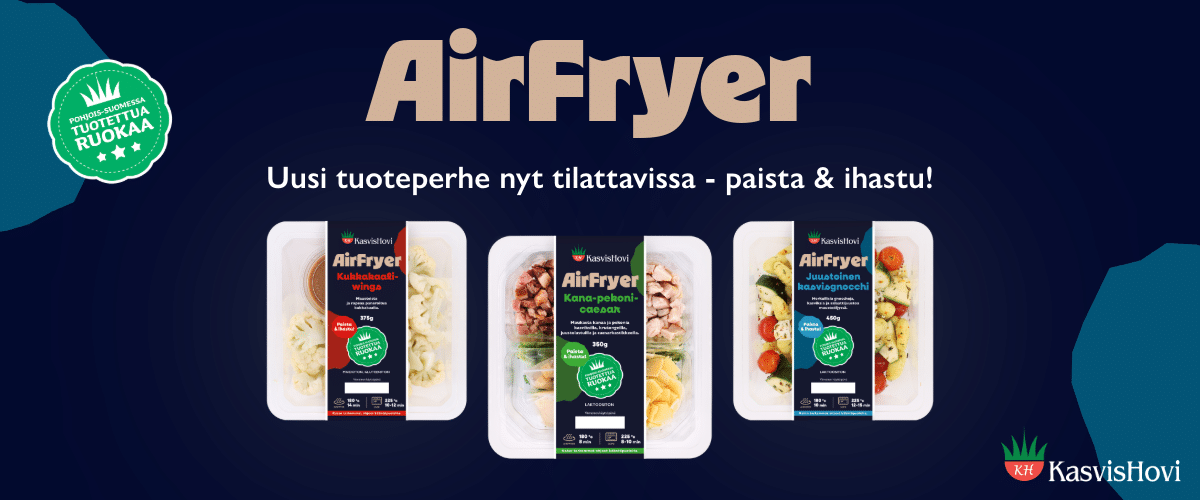 Kasvishovin AirFryer-tuoteperhe nyt tilattavissa!